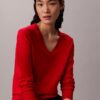Camisola de Lã Merino com Decote em V Camisola de Lã Merino com Decote em V