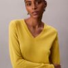 Camisola de Lã Merino com Decote em V Camisola de Lã Merino com Decote em V