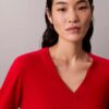 Camisola de Lã Merino com Decote em V Camisola de Lã Merino com Decote em V
