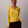 Camisola de Lã Merino com Decote em V Camisola de Lã Merino com Decote em V