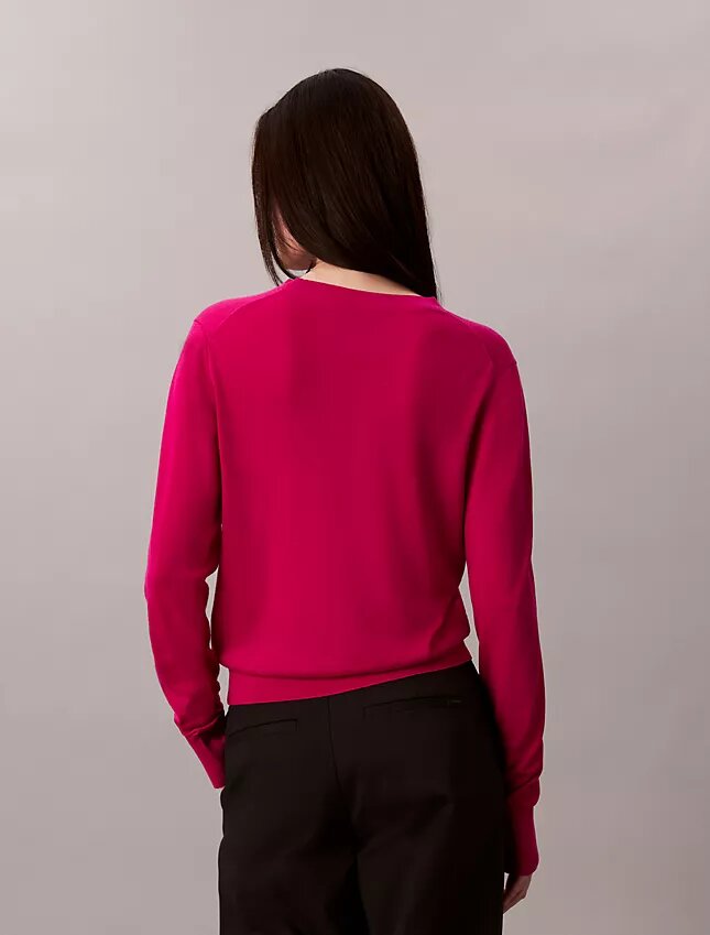 Camisola de Lã Merino com Decote em V Camisola de Lã Merino com Decote em V