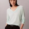 Camisola de Lã Merino com Decote em V Camisola de Lã Merino com Decote em V