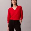 Camisola de Lã Merino com Decote em V Camisola de Lã Merino com Decote em V