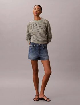 Camisola de malha aberta