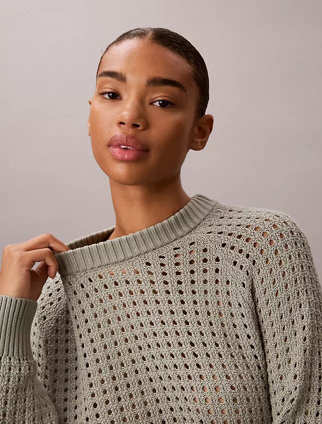 Camisola de malha aberta Camisola de malha aberta
