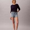 Camisola de malha com tranças em algodão Camisola de malha com tranças em algodão