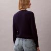 Camisola de malha com tranças em algodão Camisola de malha com tranças em algodão