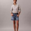 Camisola de malha polar com fecho de correr de um quarto e monograma Camisola de malha polar com fecho de correr de um quarto e monograma