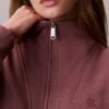 Camisola de malha polar com fecho de correr de um quarto e monograma Camisola de malha polar com fecho de correr de um quarto e monograma