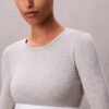 Camisola de manga comprida com forro leve em algodão Modal Bralette Icon