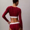 Camisola de manga comprida com forro leve em algodão Modal Bralette Icon