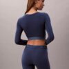 Camisola de manga comprida com forro leve em algodão Modal Bralette Icon