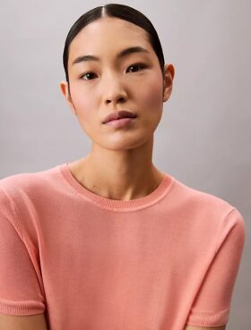 Camisola de manga curta em viscose