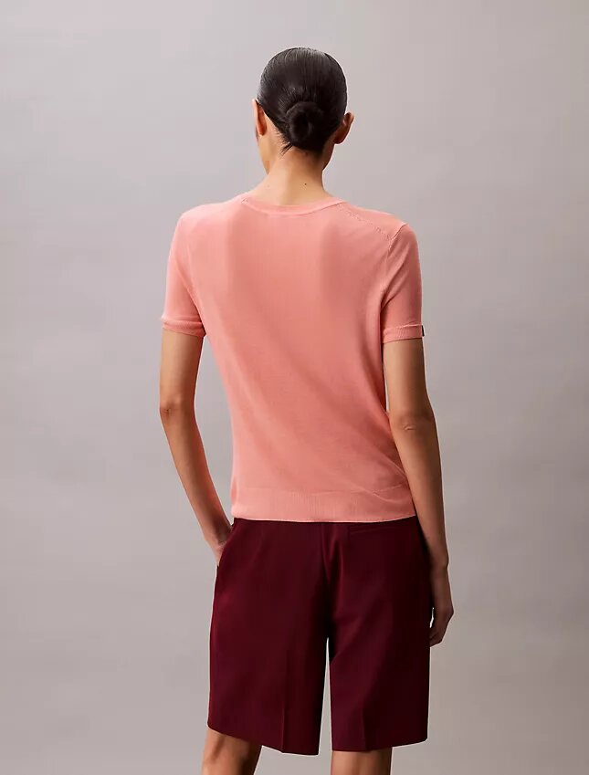 Camisola de manga curta em viscose Camisola de manga curta em viscose