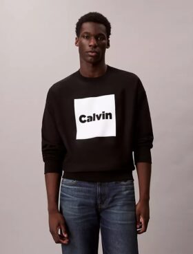 Camisola Descontraída com Logótipo em Moletom