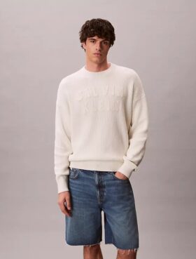 Camisola Descontraída com Logótipo Varsity