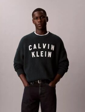 Camisola Descontraída com Logótipo Varsity