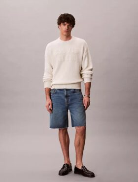 Camisola Descontraída com Logótipo Varsity