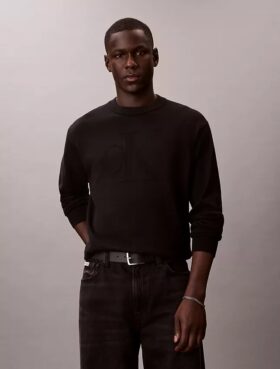 Camisola Descontraída em Algodão Suave com Monogram