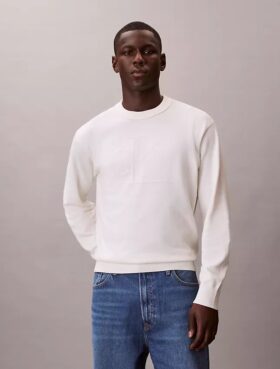Camisola Descontraída em Algodão Suave com Monogram