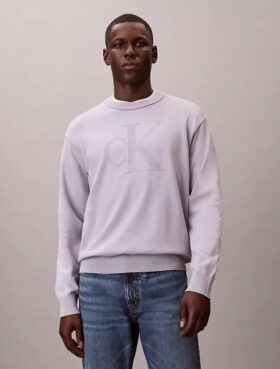 Camisola Descontraída em Algodão Suave com Monogram