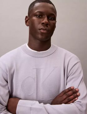 Camisola Descontraída em Algodão Suave com Monogram