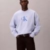 Camisola Descontraída em Felpa Premium com Logótipo Monogram Camisola Descontraída em Felpa Premium com Logótipo Monogram