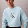 Camisola Descontraída em Felpa Premium com Logótipo Monogram Camisola Descontraída em Felpa Premium com Logótipo Monogram