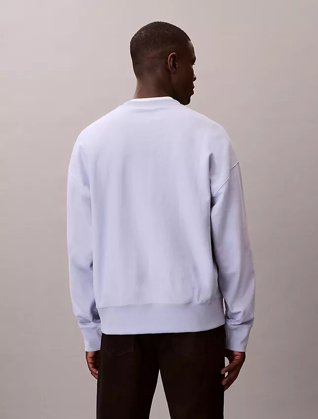 Camisola Descontraída em Felpa Premium com Logótipo Monogram Camisola Descontraída em Felpa Premium com Logótipo Monogram