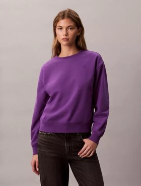 Camisola Descontraída em Moletom com Logótipo Archive