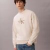 Camisola Descontraída em Tecido Felpudo Premium com Logótipo Monogram