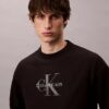 Camisola Descontraída em Tecido Felpudo Premium com Logótipo Monogram Camisola Descontraída em Tecido Felpudo Premium com Logótipo Monogram