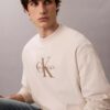 Camisola Descontraída em Tecido Felpudo Premium com Logótipo Monogram