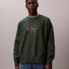 Camisola Descontraída em Tecido Felpudo Premium com Logótipo Monogram Camisola Descontraída em Tecido Felpudo Premium com Logótipo Monogram