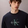 Camisola Descontraída em Tecido Felpudo Premium com Logótipo Monogram