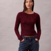 Camisola em mistura de lã merino com lurex Camisola em mistura de lã merino com lurex