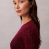 Camisola em mistura de lã merino com lurex Camisola em mistura de lã merino com lurex
