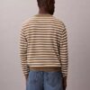 Camisola fácil de usar com riscas em algodão suave