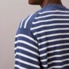Camisola fácil de usar com riscas em algodão suave