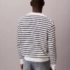 Camisola fácil de usar com riscas em algodão suave