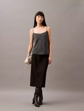Camisola folgada estampada em chiffon