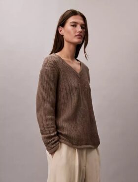 Camisola Monogram de algodão suave e descontraída