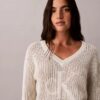 Camisola Monogram de algodão suave e descontraída Camisola Monogram de algodão suave e descontraída