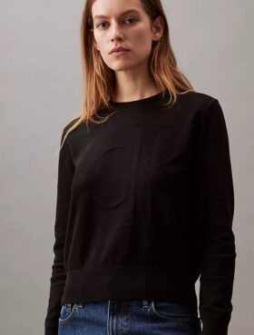 Camisola Monogram de algodão suave e descontraída