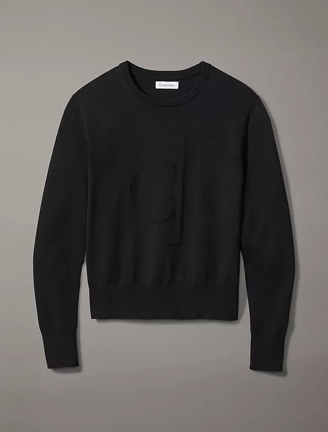 Camisola Monogram de algodão suave e descontraída Camisola Monogram de algodão suave e descontraída
