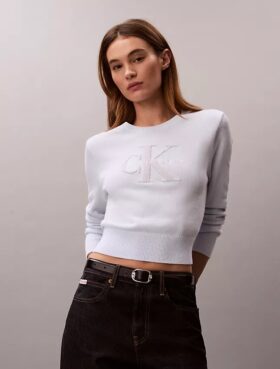 Camisola Monologo em chenille de algodão suave