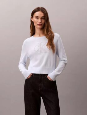 Camisola Monologo em chenille de algodão suave