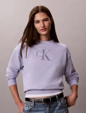 Camisola Monologo em French Terry de corte descontraído