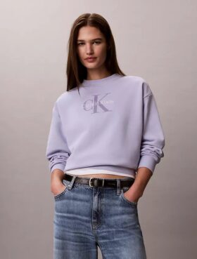 Camisola Monologo em French Terry de corte descontraído