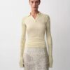 Camisola Polo Canelada Âmbar Camisola Polo Canelada Âmbar